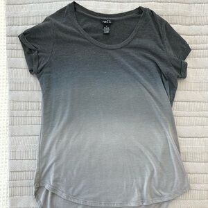 Black and Gray Relaxed Short Sleeve Crew Neck T-Shirt